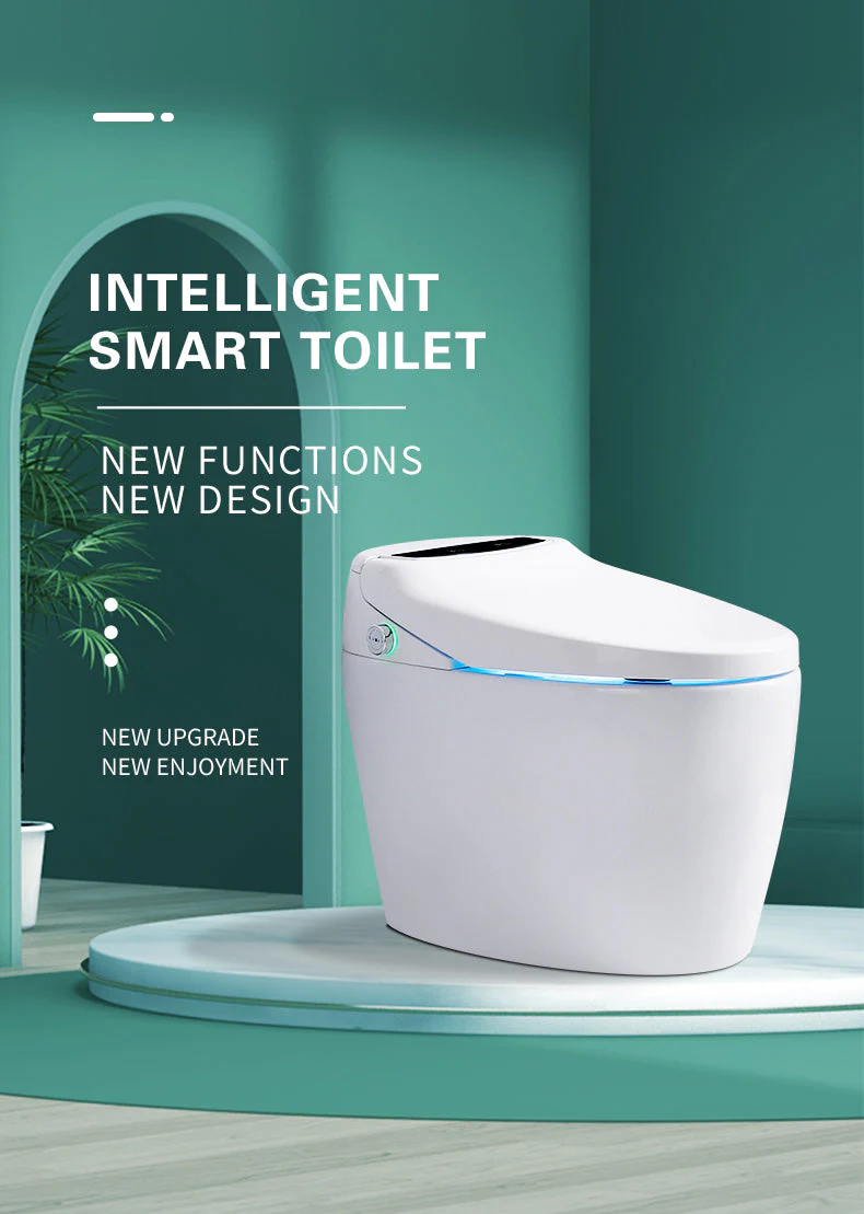 Experience Luxury and Convenience with our Smart Toilet Bidet Elongated Seat - Unlimited Warm Water, Wand Cleaning, Remote Control, and Night Ligh - Image 3