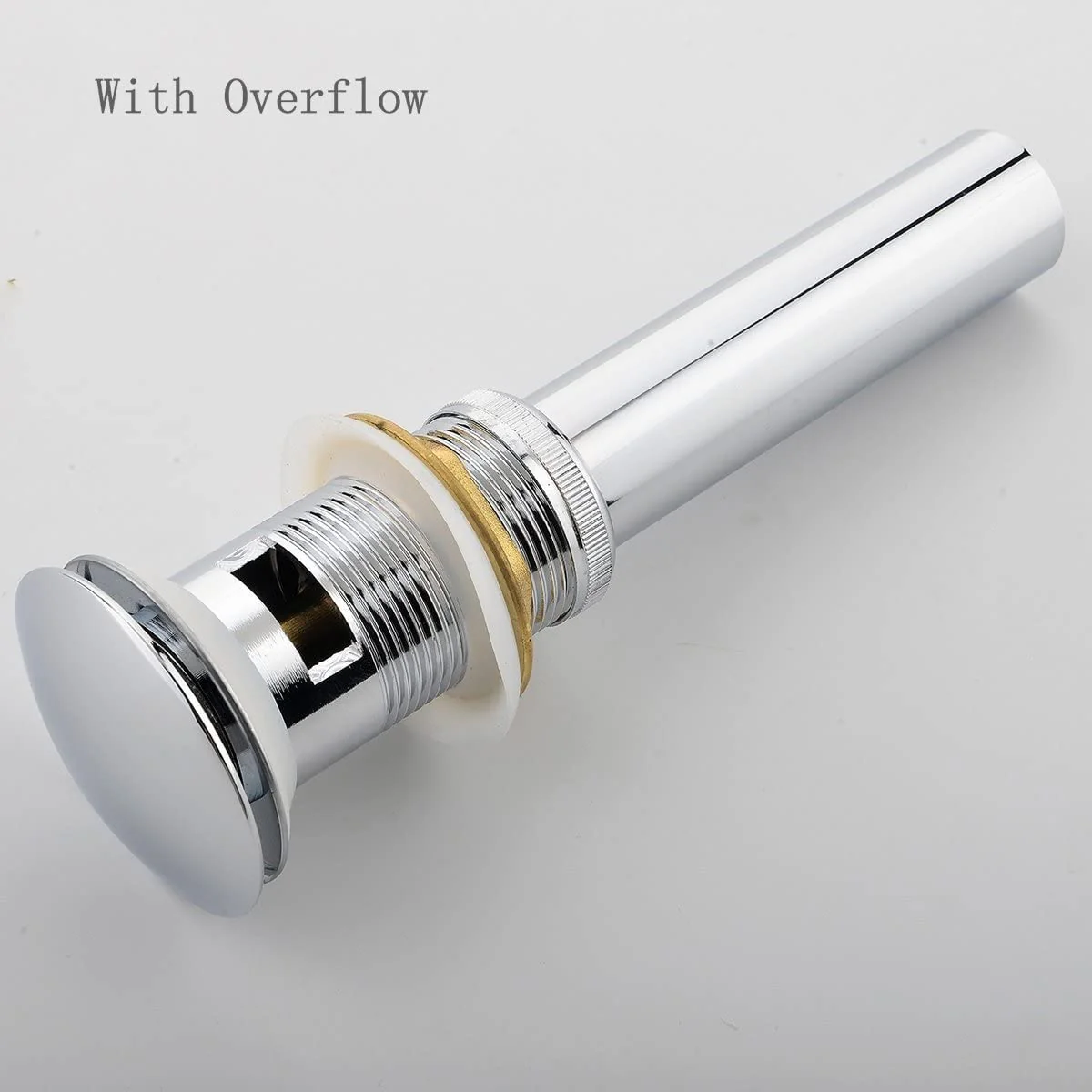 Widespread Chrome Two Handles 3-Hole Bathroom Sink Faucet with Pop-Up Overflow Brass Drain - Image 5
